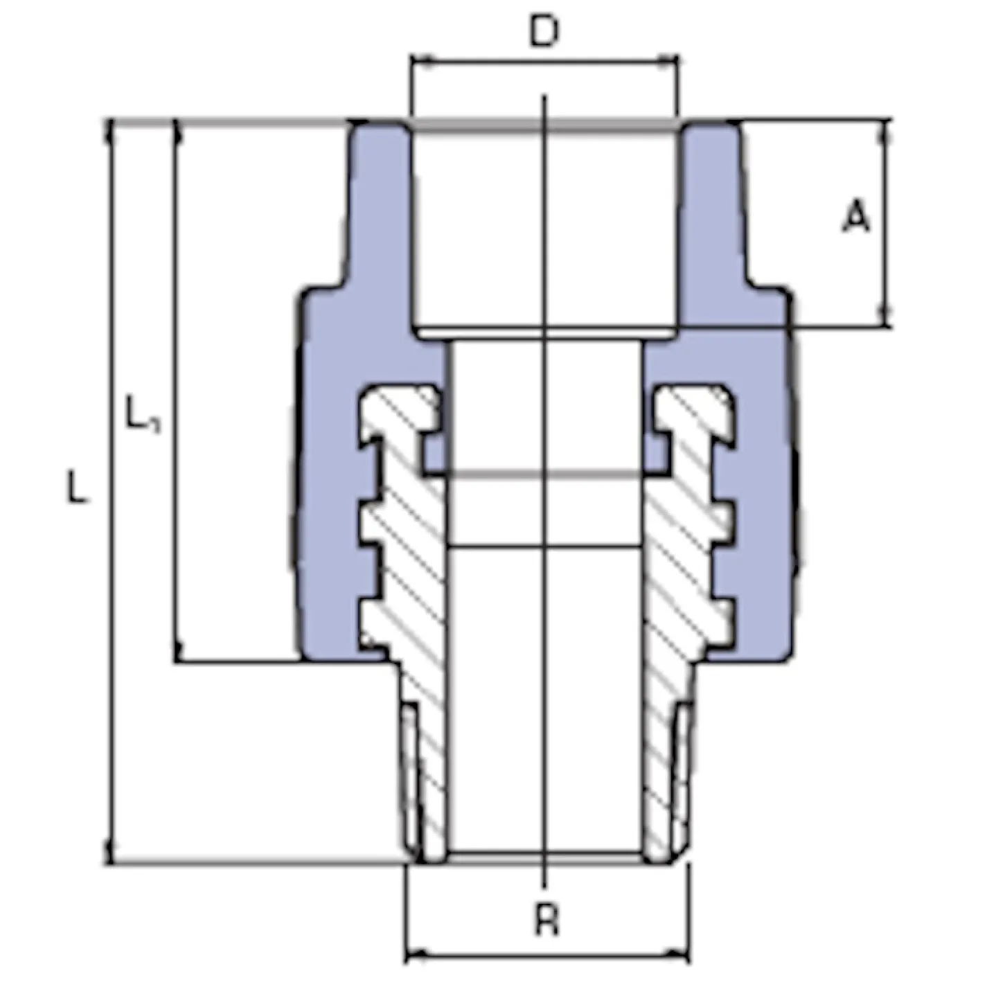Перехід з металевою зовнішньою різьбою Ekoplastik 25х3/4" (BZE02525XX) - Фото 1