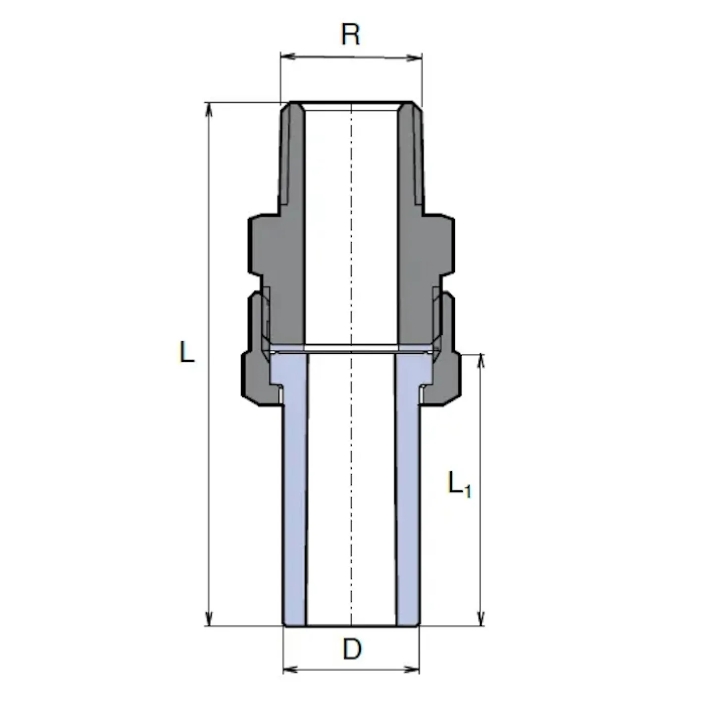 Різьбове з'єднання з ЗР Ekoplastik 20x1/2" (SSE02020XX) - Фото 1