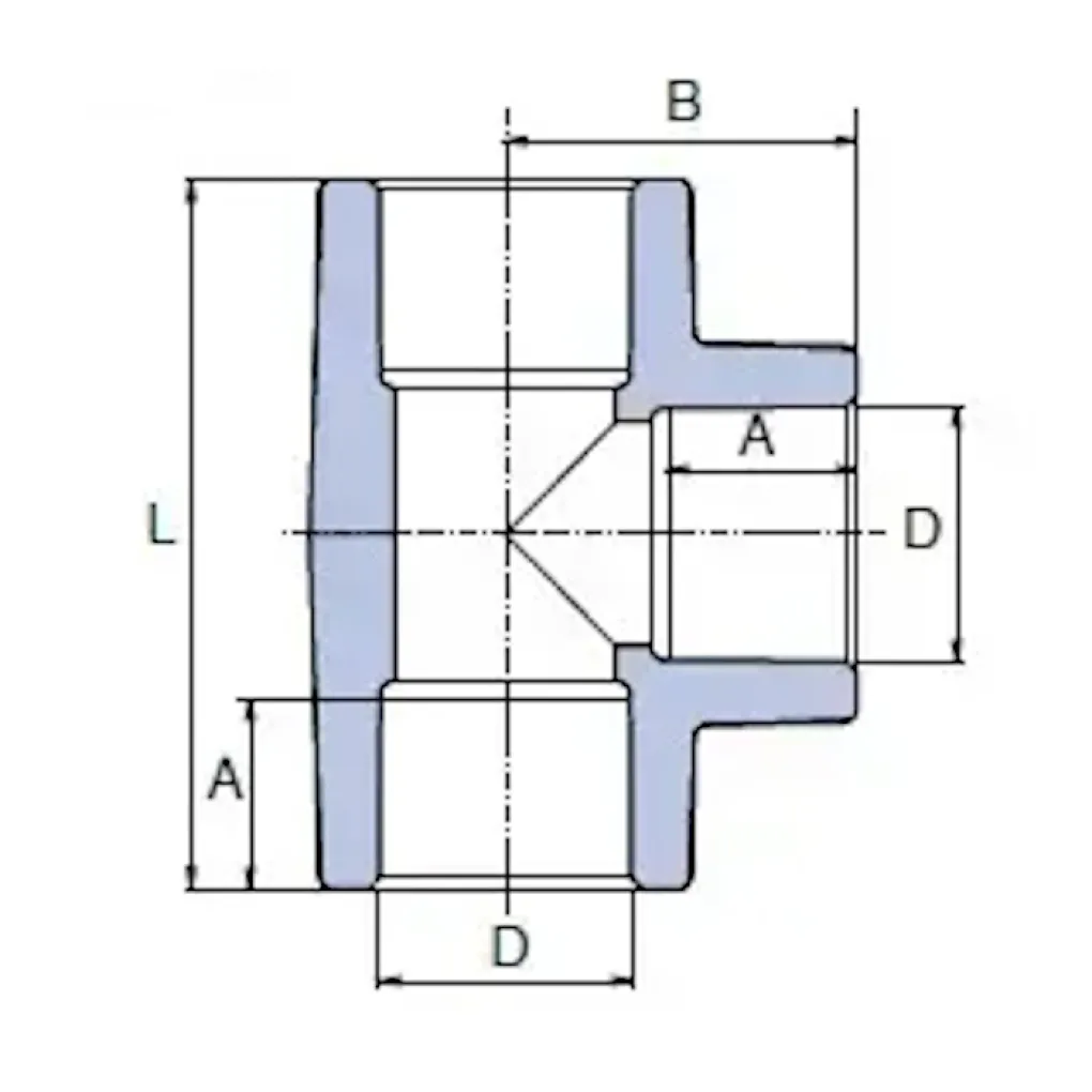 Тройник Ekoplastik 40 мм (BTK040XXXX)- Фото 2
