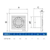 Витяжний вентилятор Elicent E-STYLE 100 PRO T таймер 3-25хв.- Фото 4