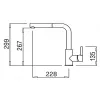 Гранитный смеситель Elleci Shell Plus Avena 51 бежевый (21122024301)- Фото 2