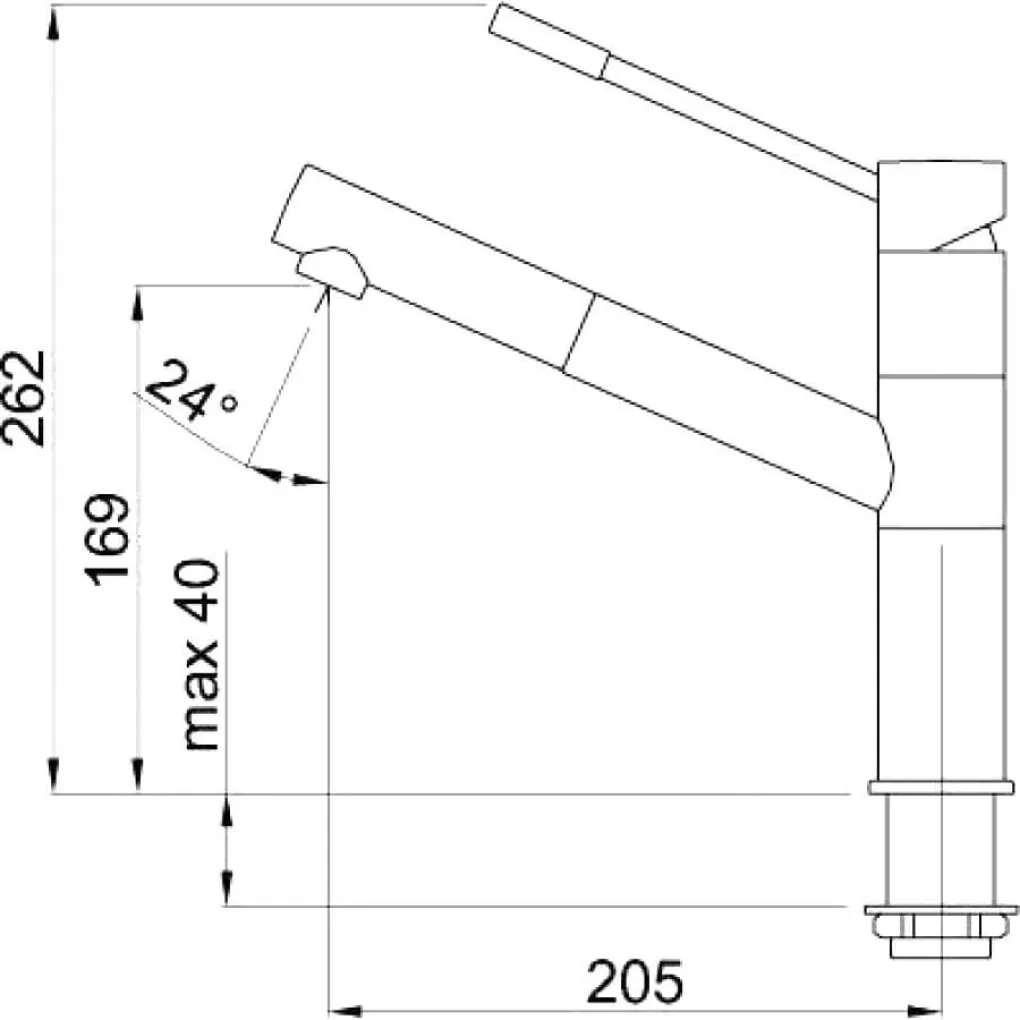 Кухонний змішувач Elleci Reno black 86/ full black 40 чорний (21122024278)- Фото 2