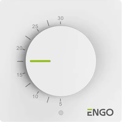 Терморегулятор непрограмований Engo ESIMPLE230W білий