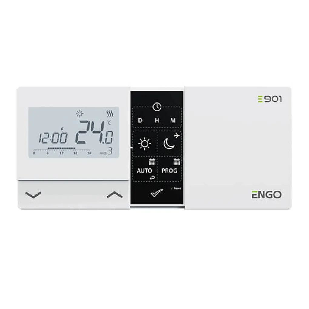 Програмований проводовий терморегулятор Engo E901- Фото 2