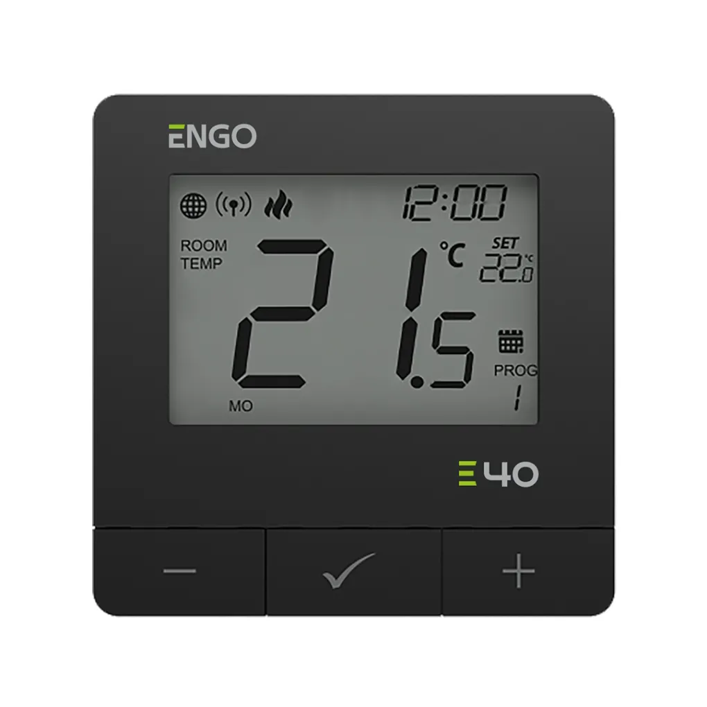 Терморегулятор для котла Engo E40-230B ZigBee чорний (932312904)- Фото 1