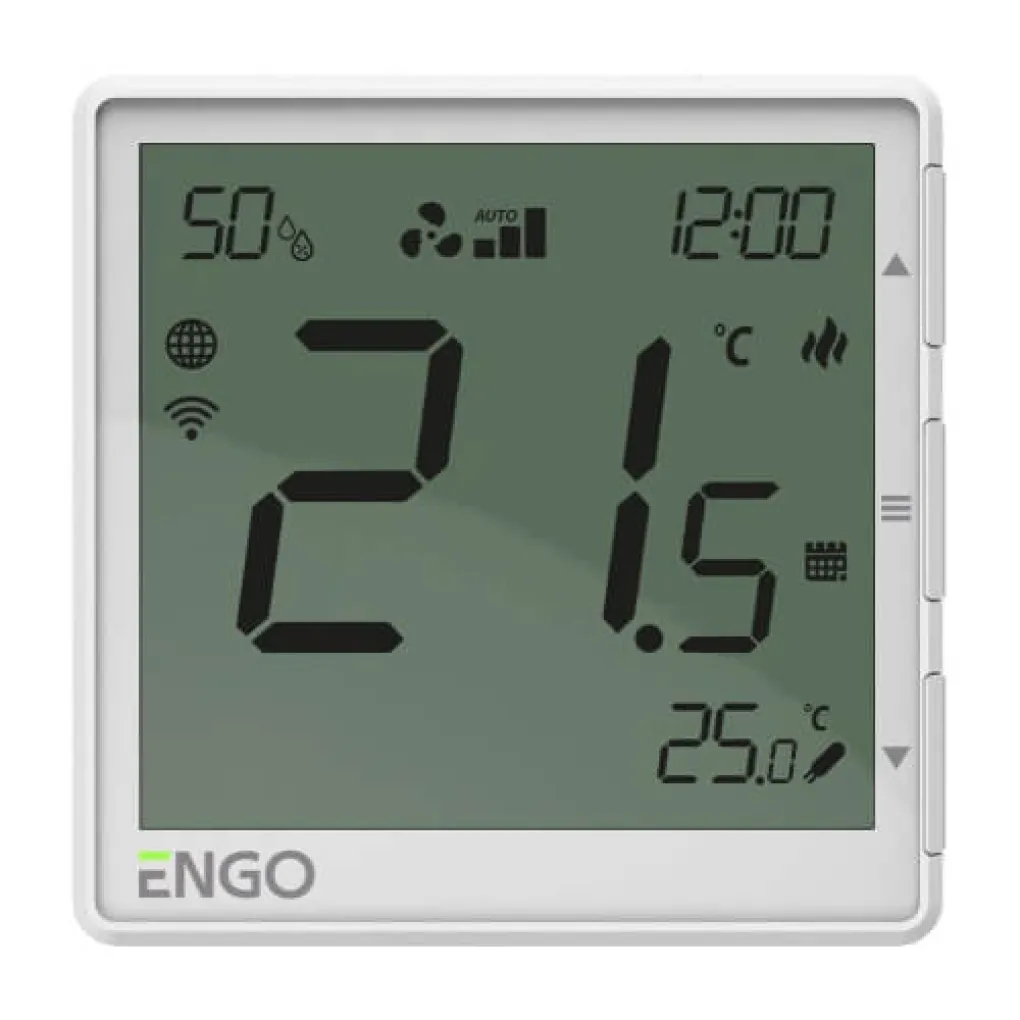 Термостат фанкойла Engo Controls EFAN-230W WiFi 230V белый