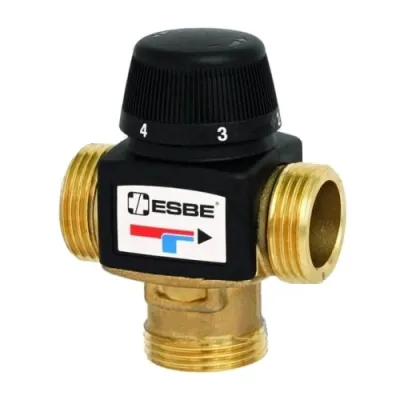 Термостатичний змішувальний клапан VTA372 ESBE G 1 DN20 20-55 C kvs 3.4 (31200100)