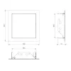 Ревизионный люк для внутренних работ Europlast RLMP4040 400х400 металлический  Click белый- Фото 2