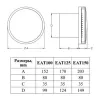 Витяжний осьовий вентилятор Europlast E-extra EAT150TS (74943)- Фото 4