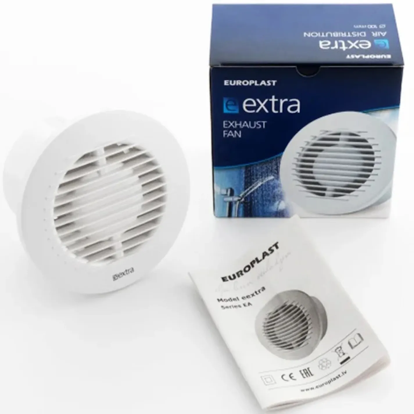 Витяжной осевой вентилятор Europlast E-extra EA100T (73992) - Фото 2