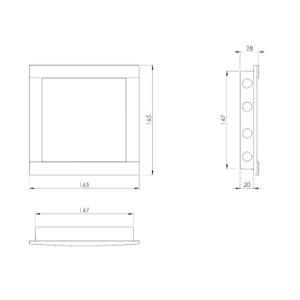 Ревізійний пластмасовий люк Europlast PL1515 150x150 mm білий- Фото 2