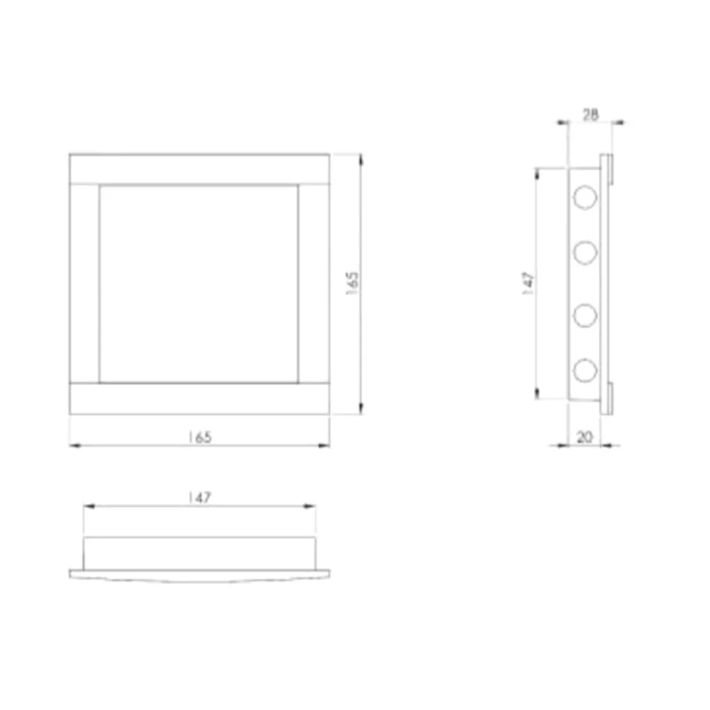 Ревізійний пластмасовий люк Europlast PL1515A 150x150 mm антрацит- Фото 2