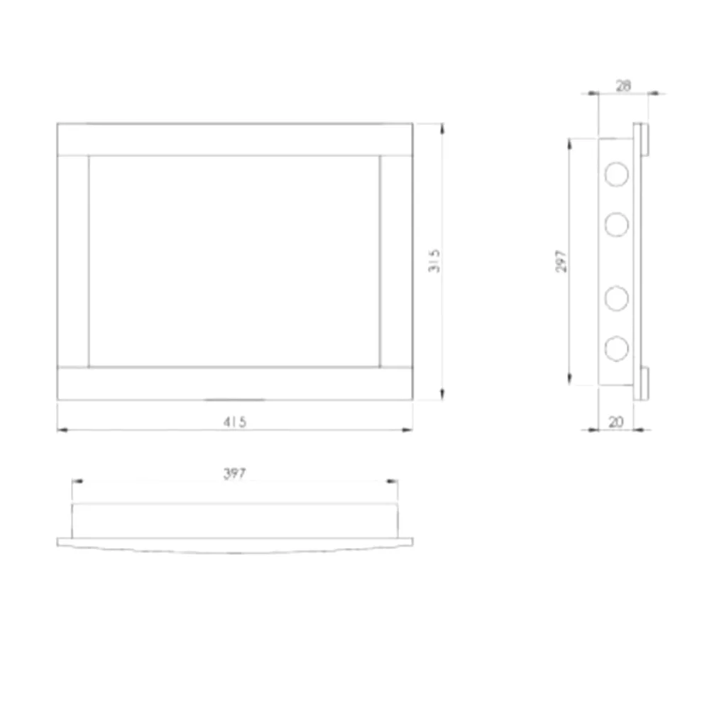 Ревизионный пластмассовый люк Europlast PL4030 400x300 mm белый- Фото 2