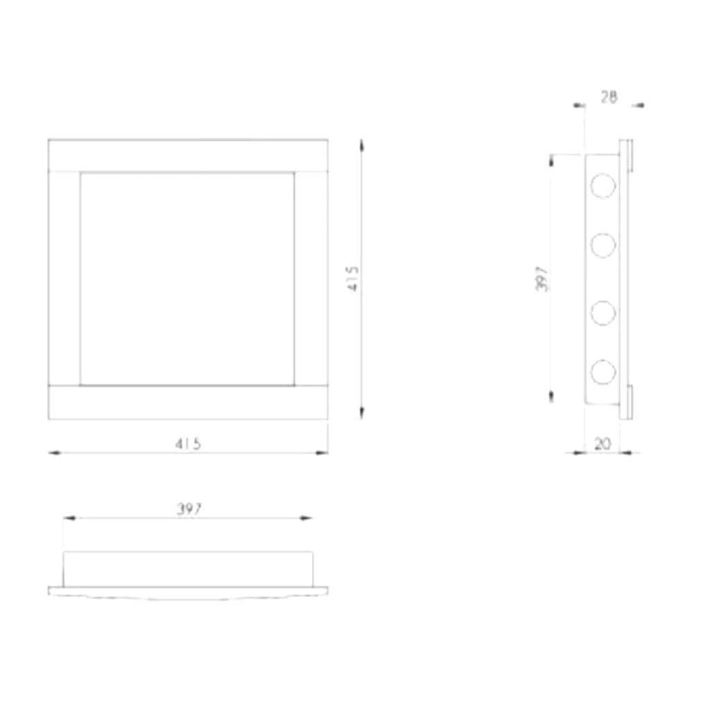 Ревизионный пластмассовый люк Europlast PL4040 400x400 mm белый- Фото 2