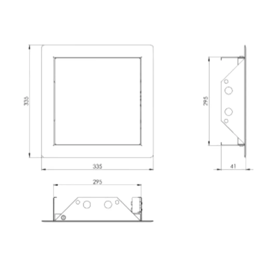Ревизионный люк для внутренних работ Europlast RLMP3030 300х300 металлический  Click белый- Фото 2