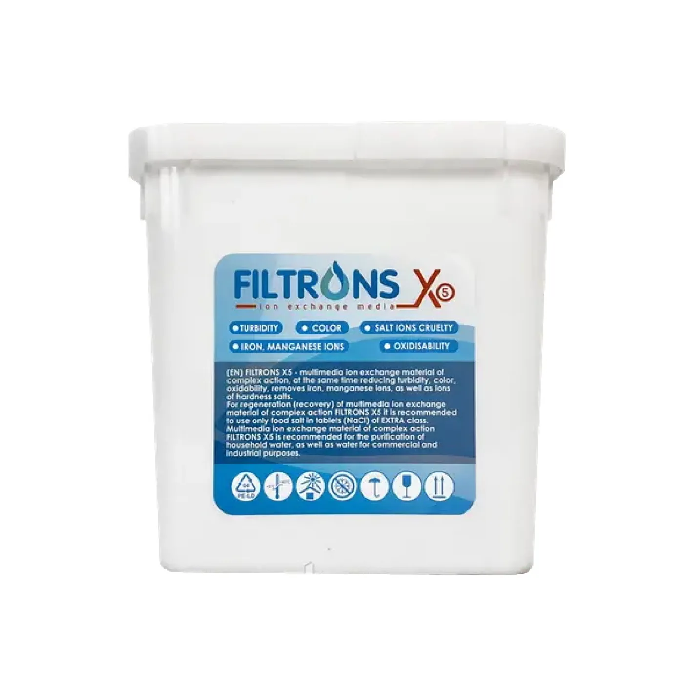 Система комплексного очищення води Filtrons X5 1054 Runxin F65B3 37 л + сольовий бак 70 л - Фото 2