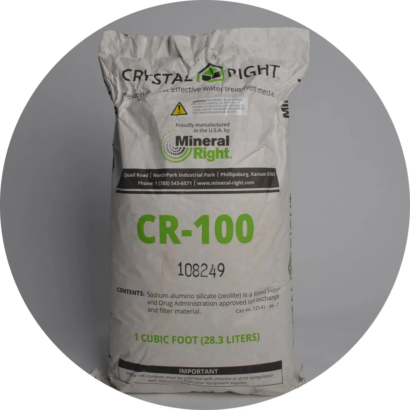 Завантаження фільтруюче Filtrons Crystal-Right CR100 (мішок 28.3 л) (FL-CrRcr100) - Фото 1