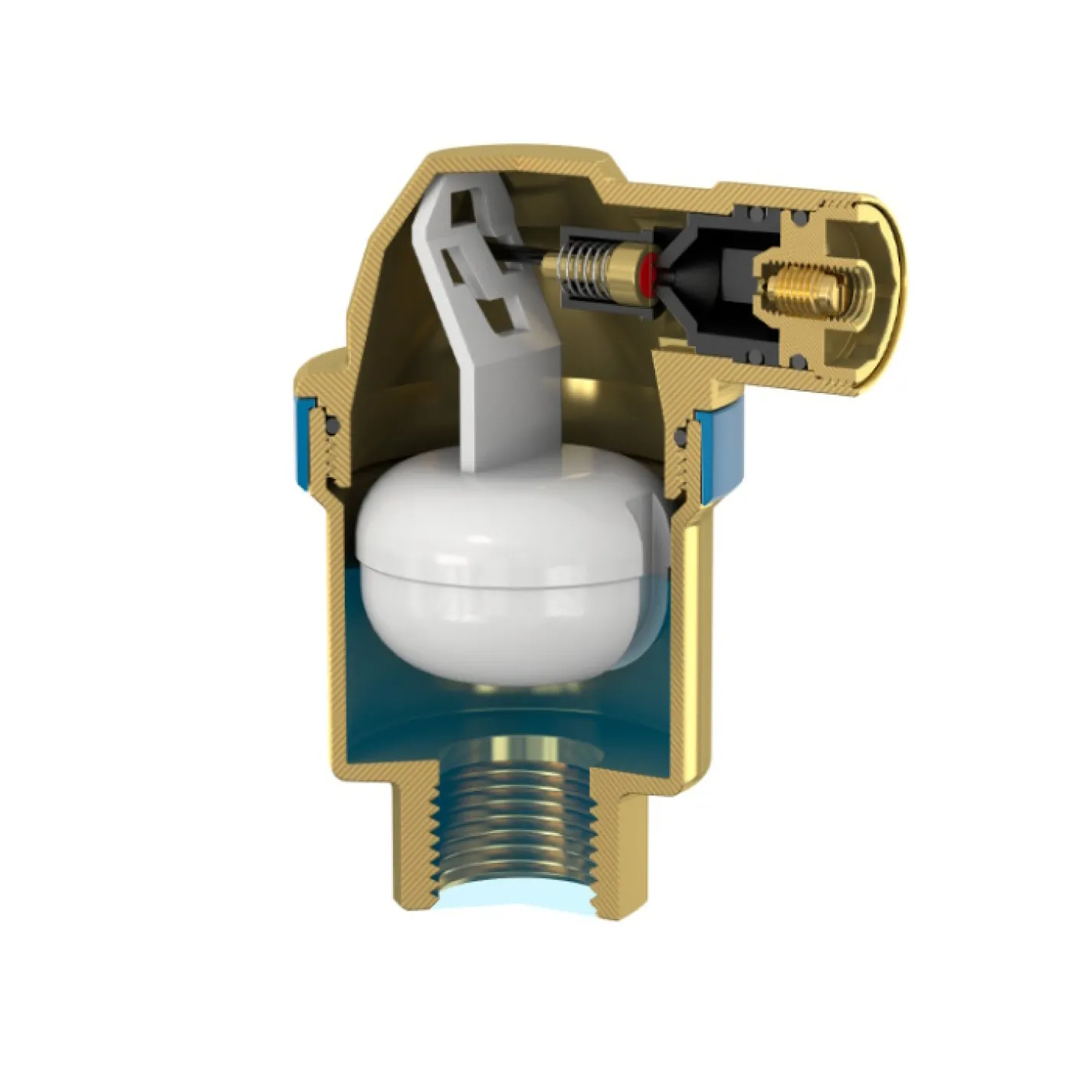 Автоматичний відвідник повітря Flamco Flexvent Top Aqua 1/2" без запірного клапану (28508) - Фото 1