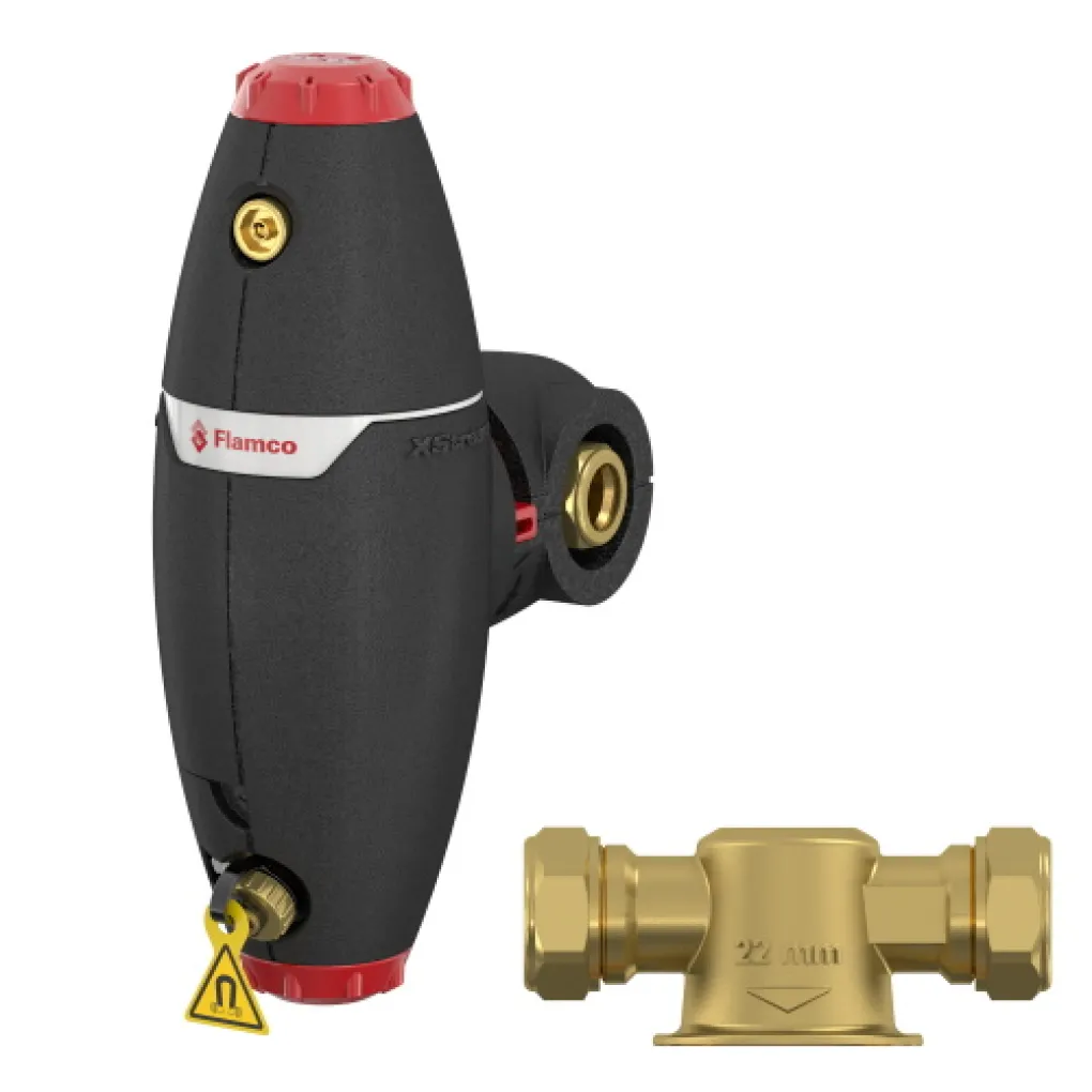 Сепаратор повітря і шламу Flamco XStream Vent-Clean ВР 1 1/4 F- Фото 1