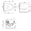 Унитаз подвесной Flaminia App с крышкой и с системой Gosilen (AP118SMENTA-APCW10MENTA)- Фото 2