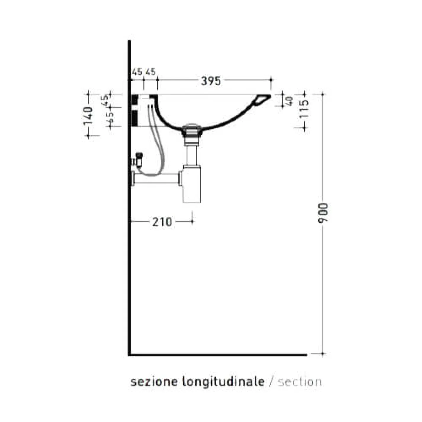 Раковина Flaminia Nuda Flat белый ND120L - Фото 2