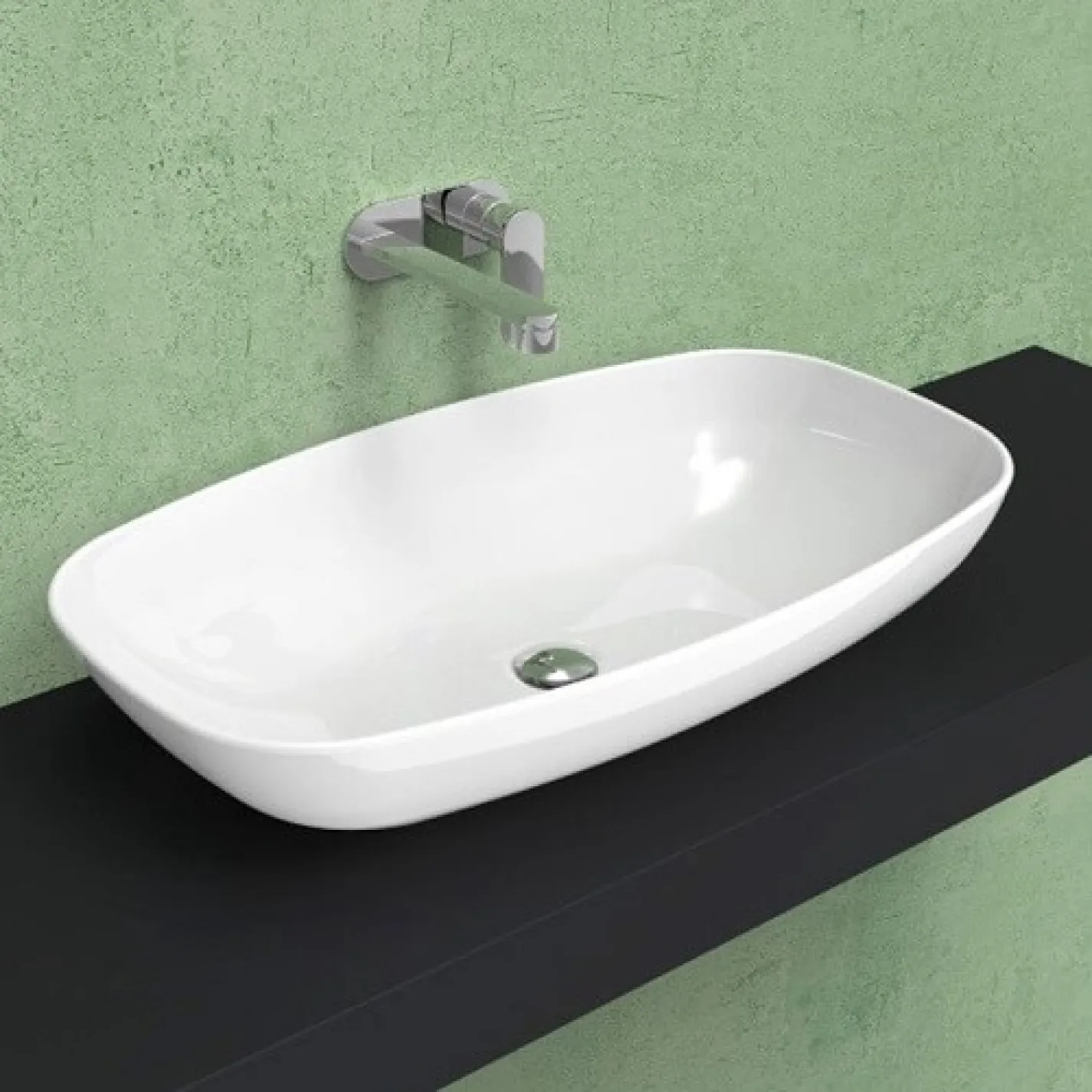 Раковина Flaminia Nuda Slim белый ND75A - Фото 3