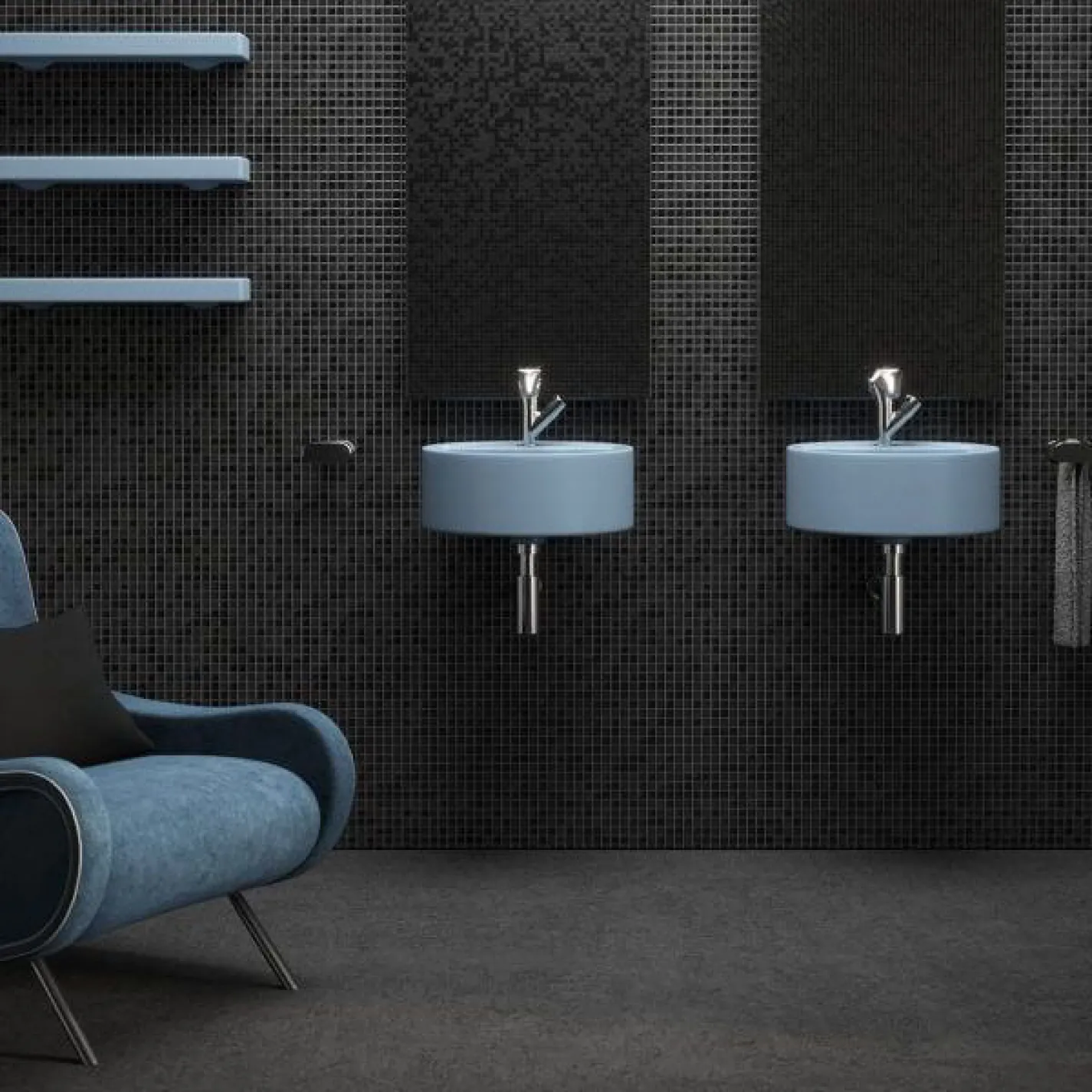 Раковина Flaminia Twin белый TW42S - Фото 1