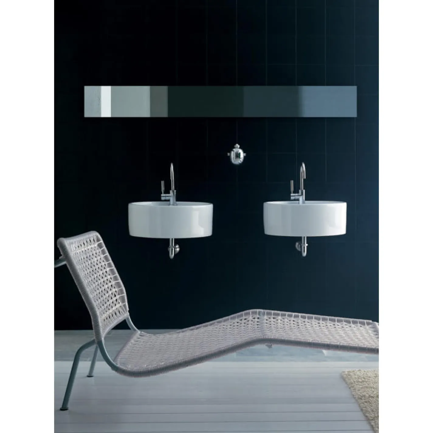 Раковина Flaminia Twin белый TW42S - Фото 3