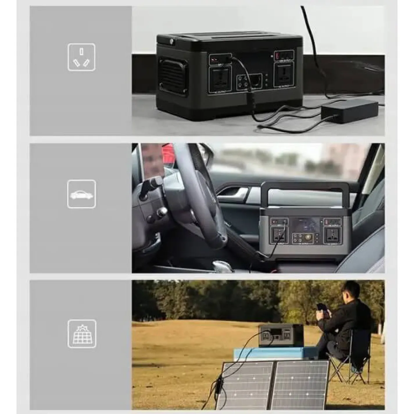 Портативная электростанция FlashFish P63 500W - Фото 3