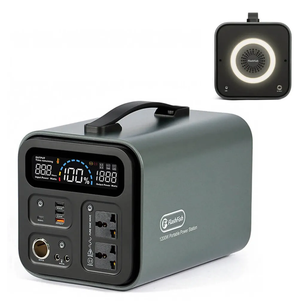 Портативная электростанция FlashFish UA550 550Wh 600W Portable Power Station Solar Generator (FFUA550)- Фото 2