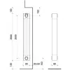 Алюмінієвий радіатор Fondital ALETERNUM GARDA 90 3 секції 2000 мм- Фото 3