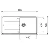 Мойка для кухни Franke Basis BFG 611-97 сифон, бежевый- Фото 2