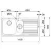 Мойка для кухни Franke Logica Line LLL 651 крыло слева, сталь- Фото 2
