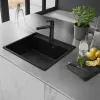 Мийка для кухні Franke Maris MRG 610-37 TL врізний монтаж, сифон, чорний матовий- Фото 4