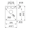 Мойка для кухни Franke Maris MRG 610-37 TL врезная, серый сланец (114.0716.703)- Фото 3