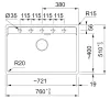 Мойка для кухни Franke Maris MRG 610-72 TL Black Edition, врезная, черный мат (114.0720.007)- Фото 2