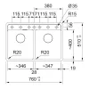 Мойка для кухни Franke Maris MRG 620 TL врезная, черный мат (114.0720.008)- Фото 3