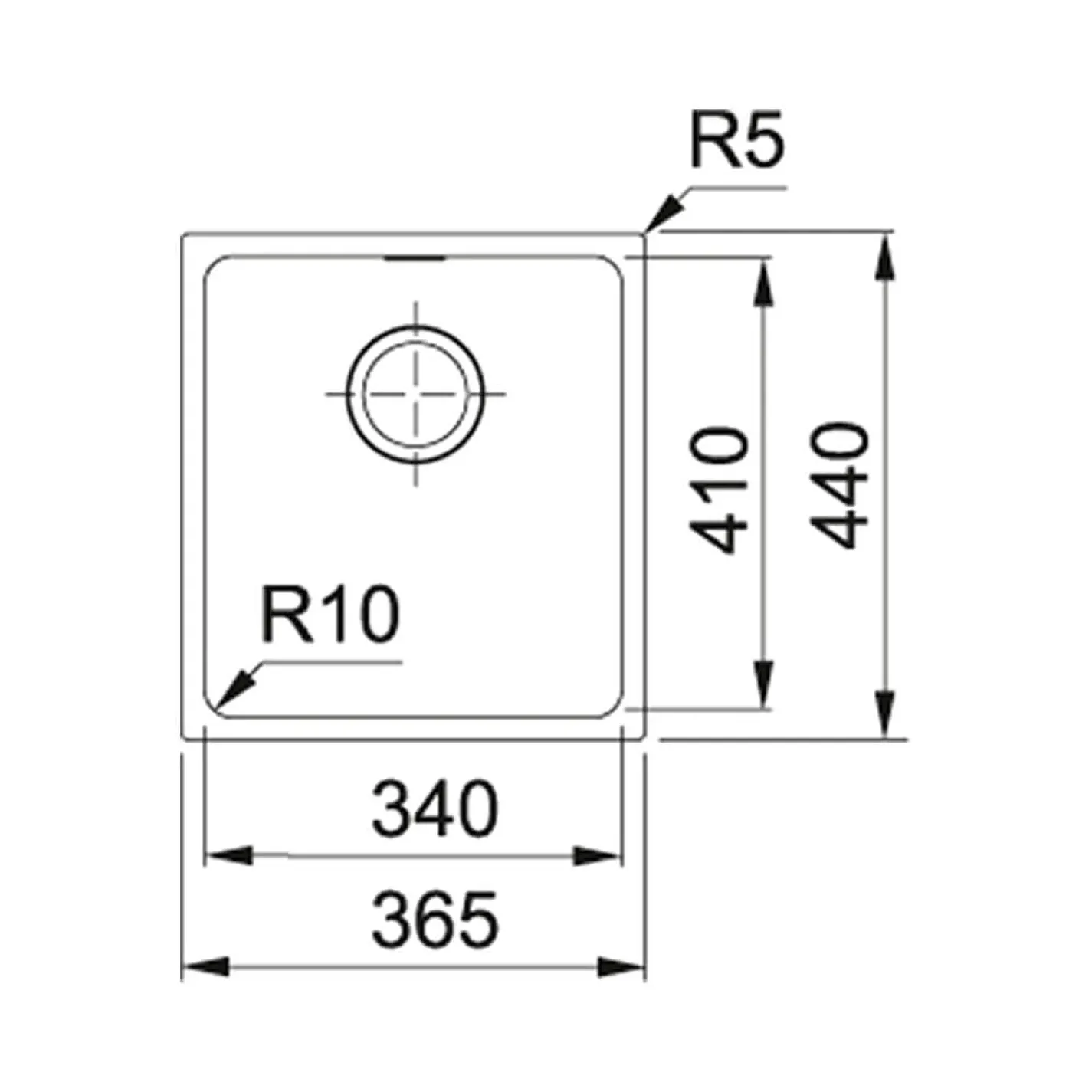 Кухонная мойка Franke Sirius SID 110-34, черный (144.0649.548) - Фото 1