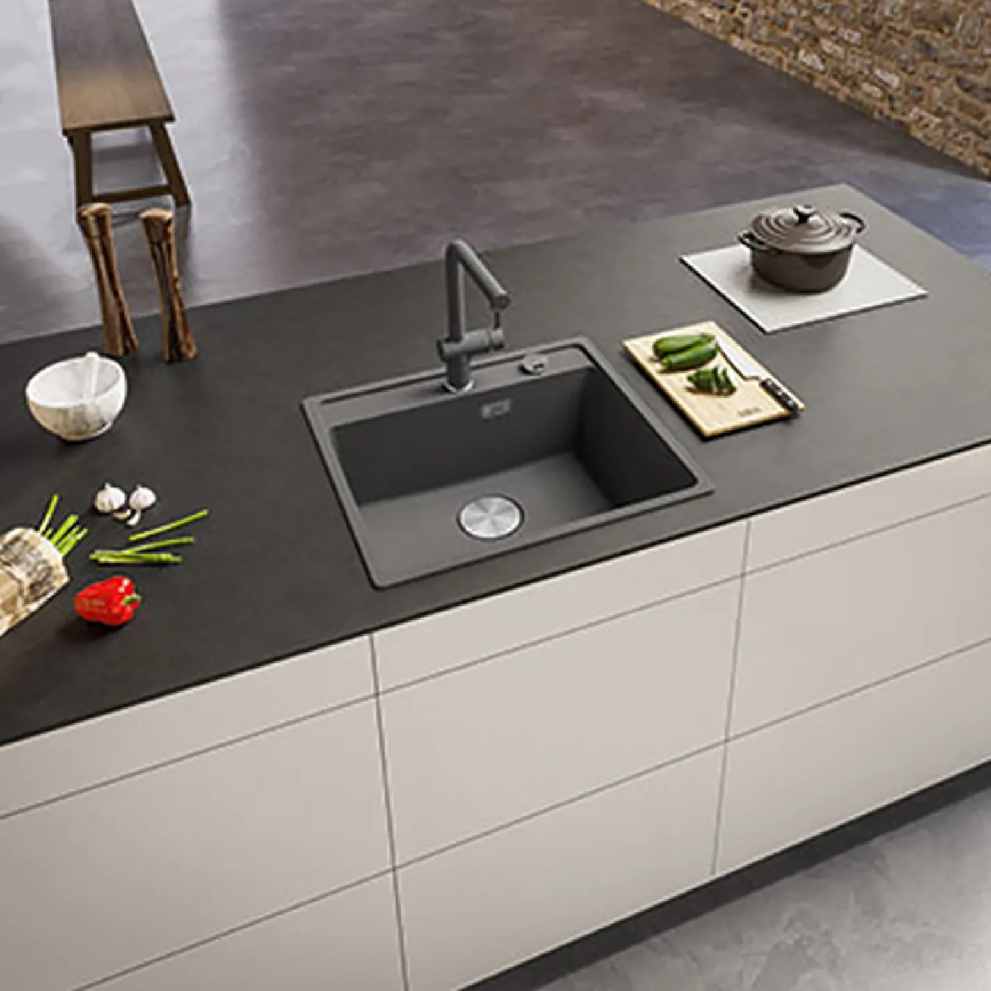 Мийка для кухні Franke Maris MRG 610-52 TL врізний монтаж, сірий - Фото 4