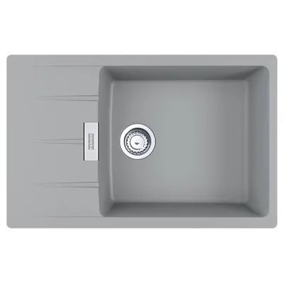 Мийка для кухні Franke Centro CNG 611-78 XL оборотна, кліпси, сірий