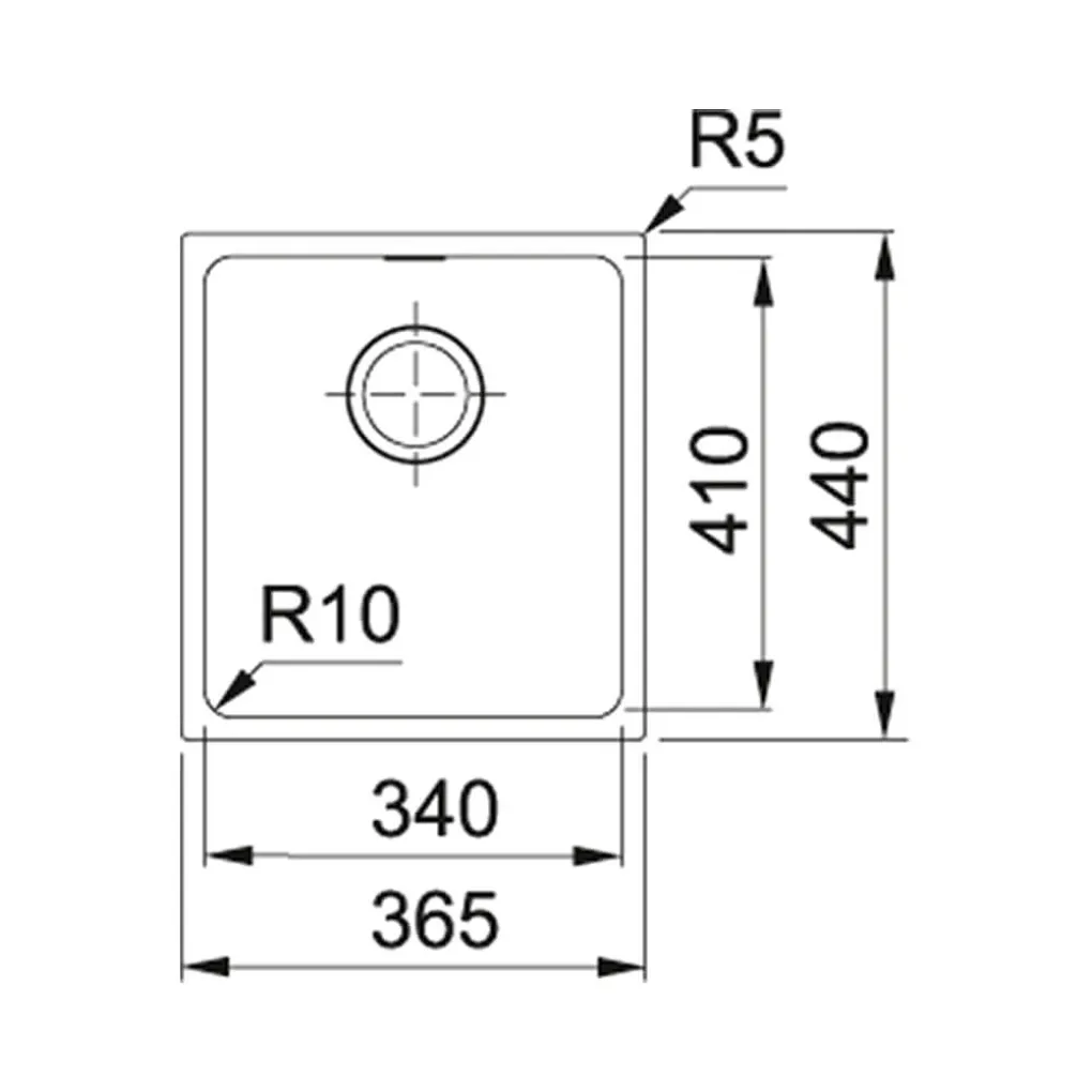 Кухонна мийка Franke Sirius SID 110-34, чорний (144.0649.548)- Фото 2