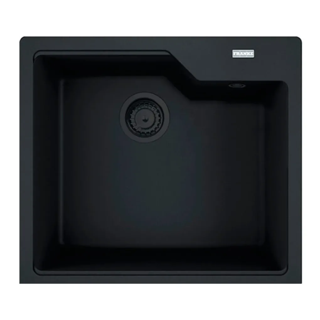 Кухонная мойка Franke Urban UBG 610-56 Black Edition, черный матовый (114.0699.236)- Фото 1