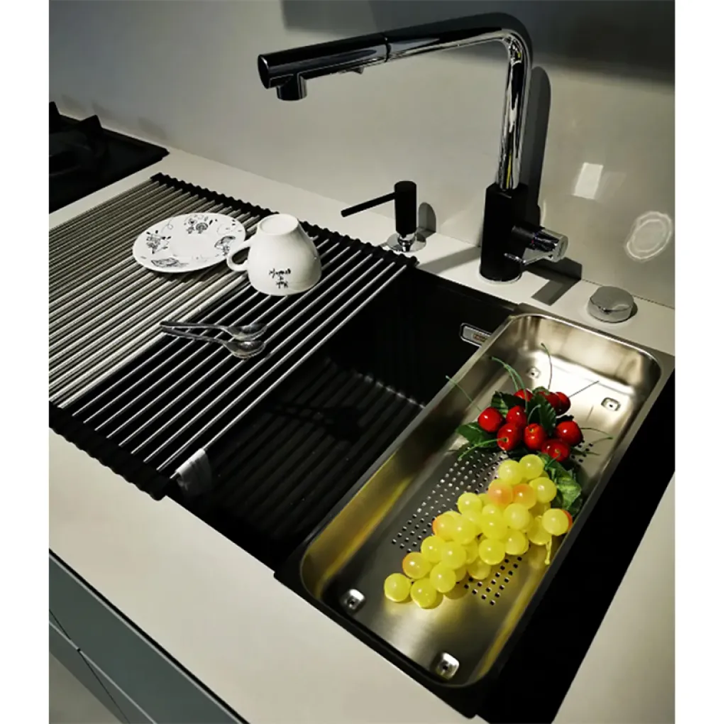 Мийка для кухні Franke Maris MRG 110-52 монтаж під стільницю, сифон, чорний матовий- Фото 5