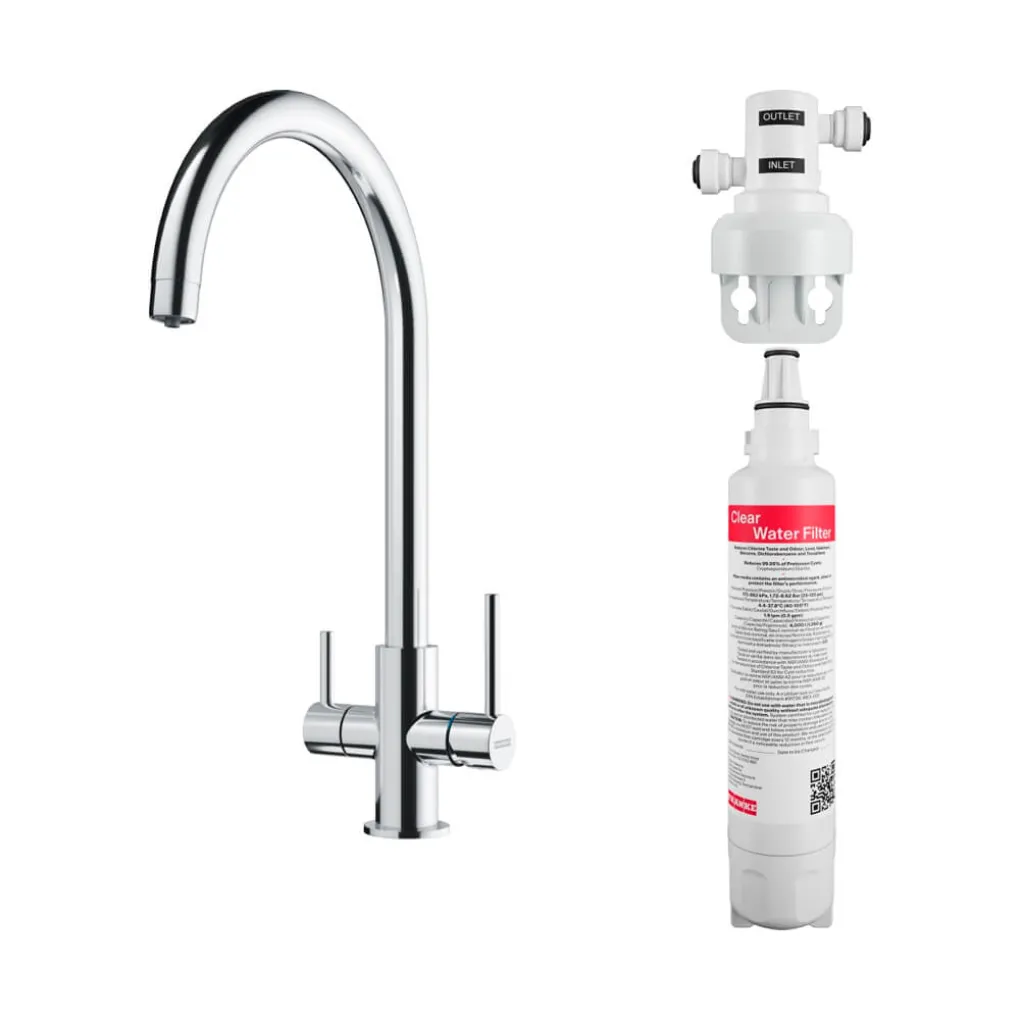 Смеситель для кухни Franke Lina Clear Water с фильтром для воды, хром (160.0702.660)- Фото 1