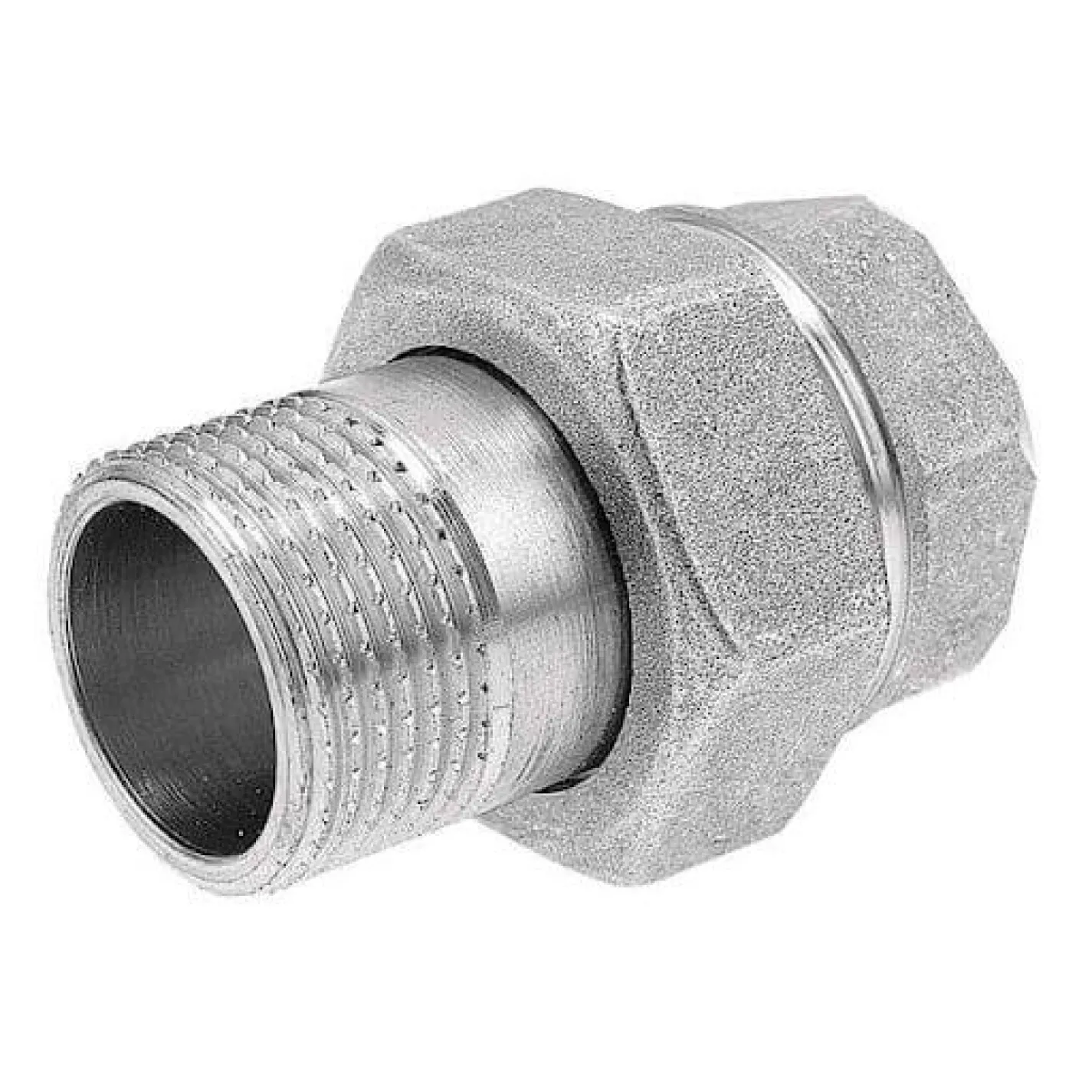 Американка General Fittings под кольцо 1/2 ВЗ Никель - Фото 2