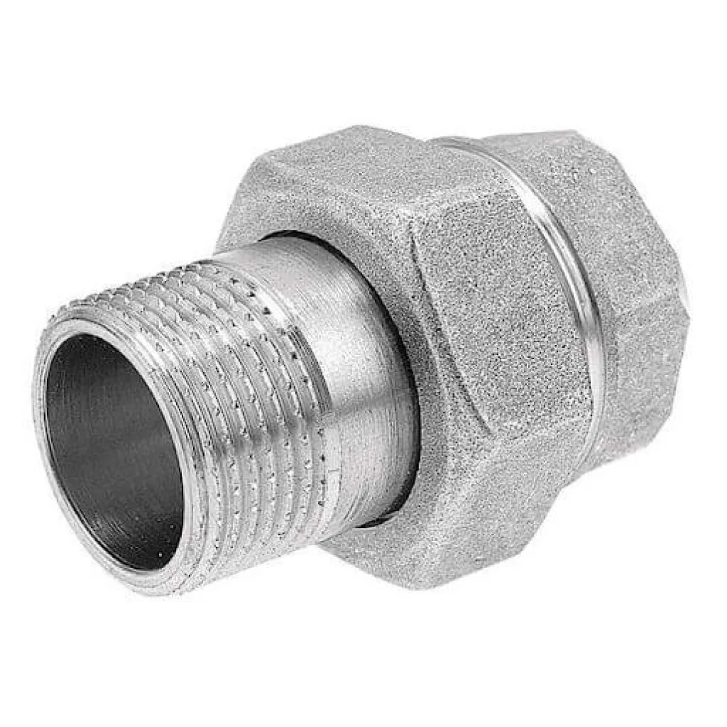 Американка General Fittings под кольцо 1/2 ВЗ Никель- Фото 3