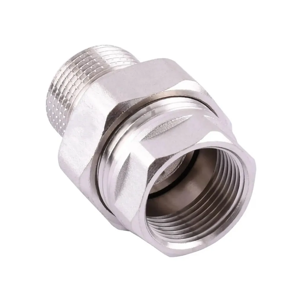 Американка General Fittings под кольцо 1/2 ВЗ Никель- Фото 4