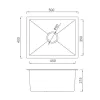 Мойка для кухни Gappo GS5040-6 500x400 PVD-покрытие черный- Фото 5