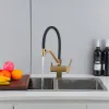 Смеситель для кухни под осмос Gappo Золото/Черный G4395-63- Фото 4