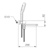 Смеситель для ванны Gappo Графит G3210-9- Фото 4